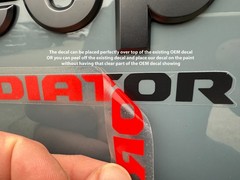 JEEP & GLADIATOR JL Fender Decals 2018 2019 2020 2021 2022 2023 24 25 26