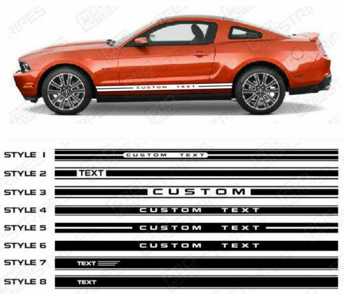 Ford Mustang Side Rocker Panel Stripes Decals 2010 2011 2012 2013 2014 Pro Motor