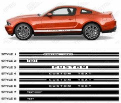 Ford Mustang Side Rocker Panel Stripes Decals 2010 2011 2012 2013 2014 Pro Motor
