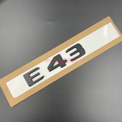 Gloss Black ” E43 AMG BITURBO ” Trunk Embl Badge Sticker for Mercedes Benz E43