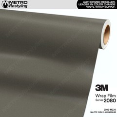 3M 2080 Matte Gray Aluminum Vinyl Vehicle Car Wrap Decal Film Sheet Roll | M230