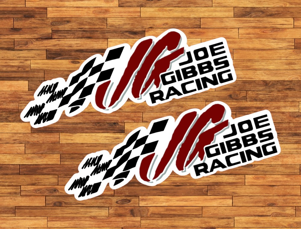 Joe Gibbs Racing Water Proof UV Safe Glossy Vinyl Decal / Sticker Nascar