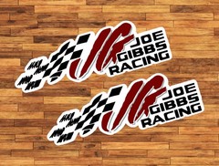 Joe Gibbs Racing Water Proof UV Safe Glossy Vinyl Decal / Sticker Nascar