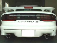 REAR BUMPER INSERTS OVERLAY DECALS FITS: PONTIAC TRANS AM FIREBIRD 93-02 4th GEN