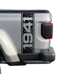 Bedside 1941 Topograpy decal sticker 2 Pack – Fits 2020 + Jeep Gladiator JT GBD