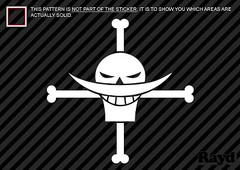 (2x) One Piece Whitebeard Sticker Decal Die Cut vinyl