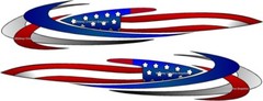 Coachmen AMERILITE RV Flag decal Graphic 2 Both sides 54″X10.5″