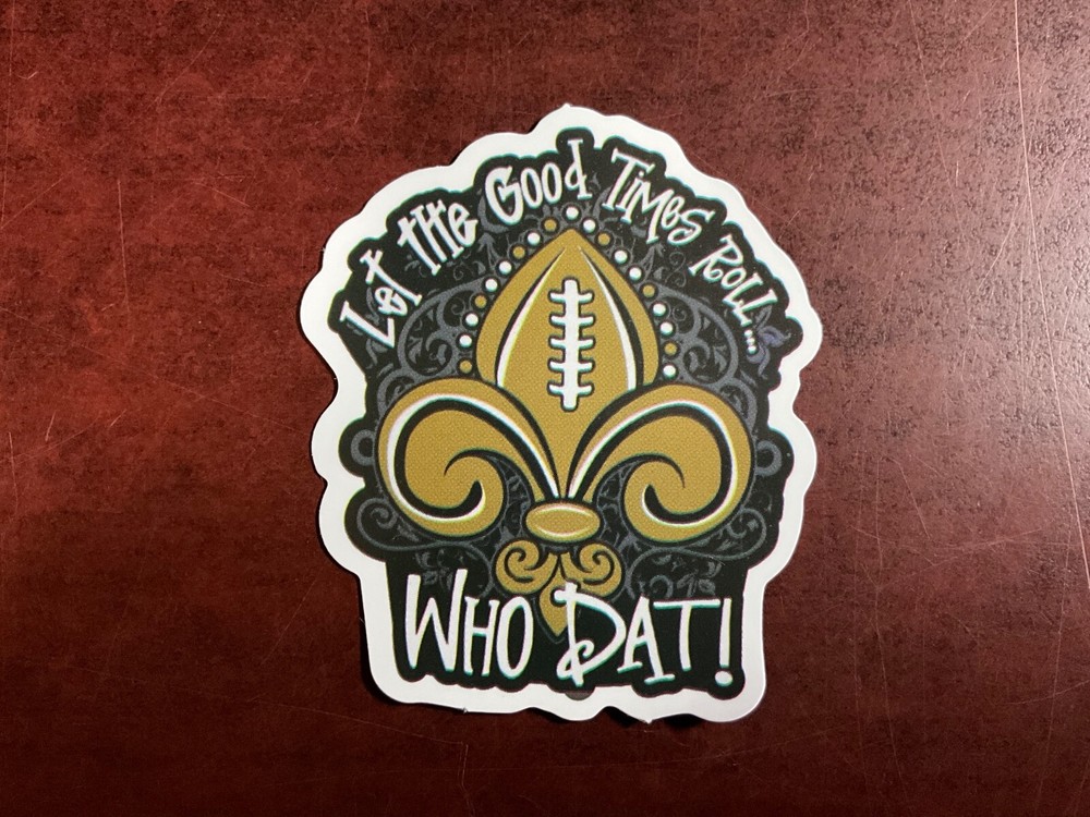 Motorcycle Sticker for Helmets or toolbox #4,109 NFL New Orleans Saints