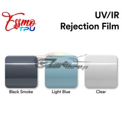 TPU Light Blue Glass Sunroof VLT70% UV99% Block Windshield Sunshade Top Window