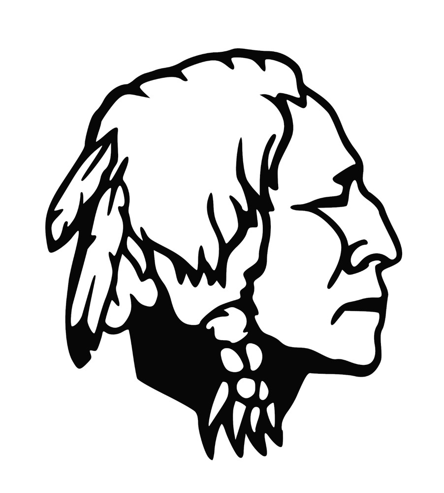 Indian Type B Native American Vinyl Decal Your Color Choice Sticker