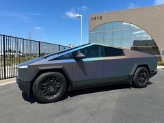 Cybertruck DIY PPF Paint Protection Film Wrap Color Change Matte Iridescent Grey