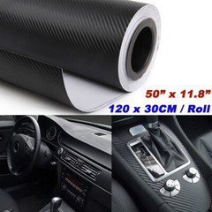 3D Waterproof Carbon Fiber Vinyl Car Wrap Sheet Roll Film Sticker Decal 120x30cm