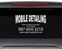 Custom Business Name Advertising sign Car Lettering Decal Truck vinyl trailer CS