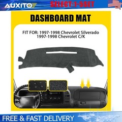 Dashboard Cover Pad Mat Fit 1997-1998 Chevy Silverado Truck Gray Interior 1-5X