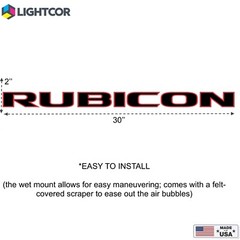 Hood Graphic Decals Stickers for Jeep Wrangler Rubicon (2007-2022) Set of 2))