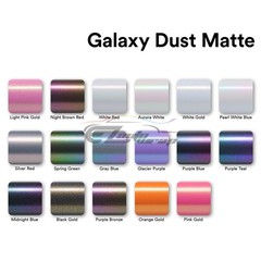 Galaxy Dust Matte Purple Teal Metallic Sticker Decal Vinyl Wrap Sheet Film DIY