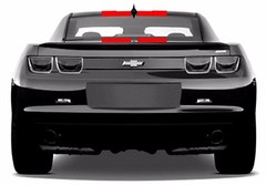 NEW 9″ Double Center RACING STRIPES Red vinyl Car truck Decal (Chevy CAMARO)