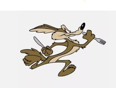 WILE E COYOTE RUNNING RIGHT or LEFT STICKER 3M USA TRUCK HELMET WINDOW CAR BIKE