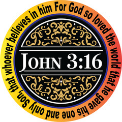 Bible verses 3.16 Matthew Vinyl Decals for Bless. Prayers for car’s Windows