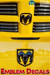 RAM 3500 Ram Heads Front and Rear Emblem Inlays Decals 13 14 15 16 17 18