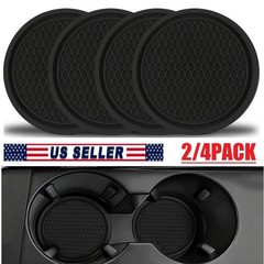 4Pcs Car Cup Holder Anti Slip Insert Coasters Pads Mat Car Interior Accessories