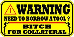 WARNING DECAL / STICKER *** NEW *** SNAP ON MAC TOOLS 10 PACK
