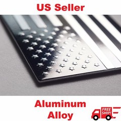 3D Aluminum US American Flag Sticker Decal | Auto Car Bike Emblem | 3.15″x1.75″