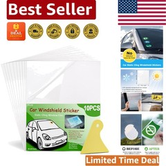 Static Cling Car Windshield Film – 10-Pack 4×6 Inch, Easy Removal & Apply