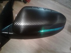 Transform Your Vehicle with 1ft x 5ft Black Carbon Fiber Vinyl Wrap Film