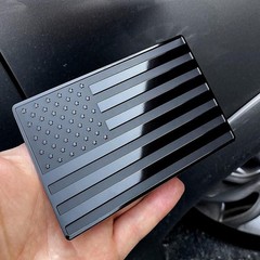 2Pcs Aluminum Car Truck Metal USA Flag Sticker American Decal Body Emble