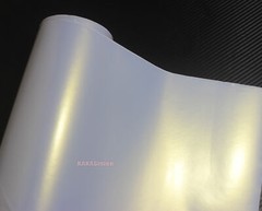 Matte White to Gold Pearl Chameleon Satin Chrome Vinyl Wrap Car Sticker Decal US