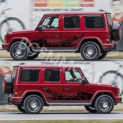 Car Splash Offroad Graphics Stickers Vinyl Decal DIY Decoration 62.99X17.72in