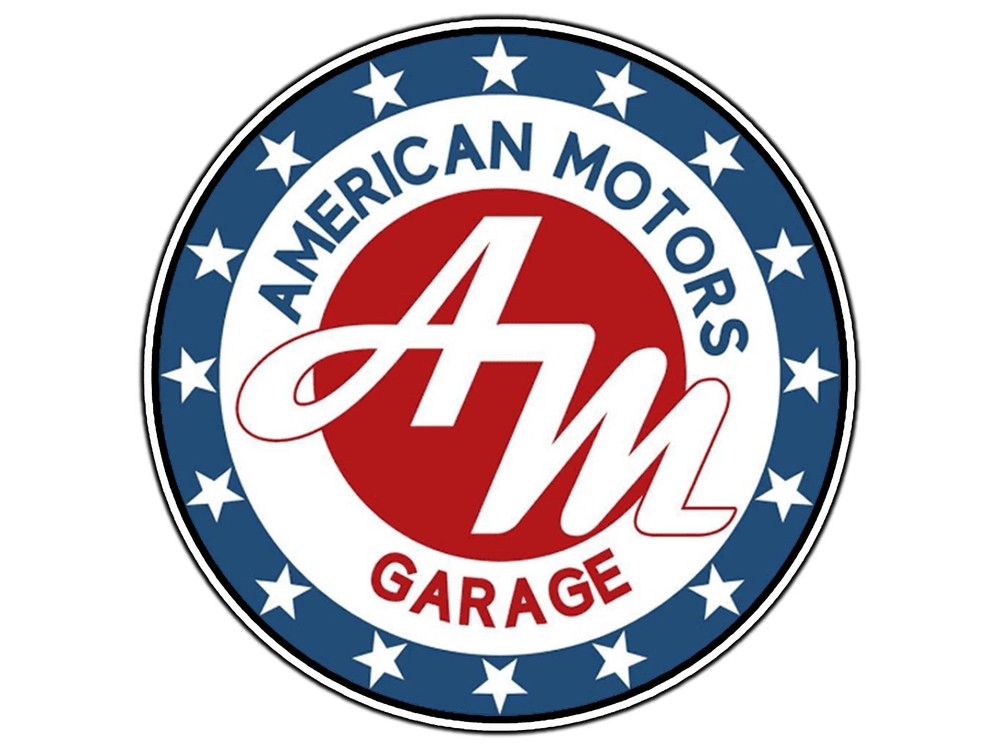 American Motors Garage 3″ Decal / FREE SHIPPING / Buy 2 Get 1 FREE