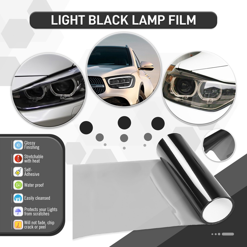 12″x71″ Amber Golden Yellow Headlight Taillight Fog Light Vinyl Tint Film