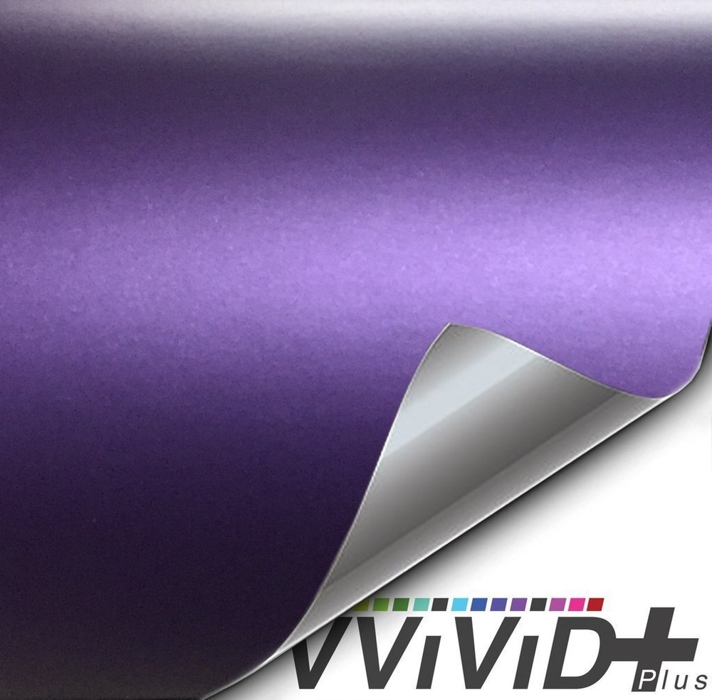 VVivid 2020 VVivid+ Matte Metallic Purple (Ghost) Vinyl Car Wrap Film | V213
