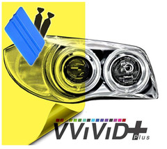 VViViD Air-Tint Extra-Wide Headlight Taillight Tint 16 Inch x 48 GOLD YELLOW