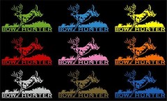 Bow Hunter Hunting Deer Whitetail Buck Doe Car Truck Window Vinyl Decal Sticker