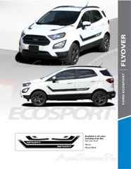 2013-2020 Ford EcoSport FLYOUT Side Door Decal and Hood Vinyl Stripe Graphic Kit