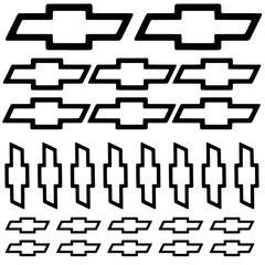 Chevy Bowtie Decal Mega Pack 26 decals – One price *Free shipping Diecut Vinyl