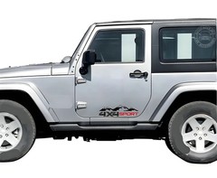 2 PCS Snow Mountain Graphics Sticker For Ford Ranger Raptor F-150 Jeep Wrangler