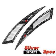2x Universal Glossy Black Car Exterior Side Fender Vent Air Wing Sticker Trim