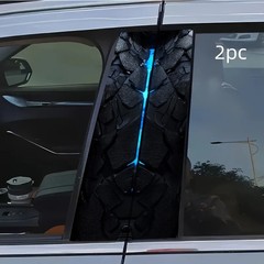 2 Fashionable Creative Cool Car Stickers B-pillar Protective Film Self Adhesive