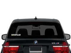 2x Caterpillar Logo Die Cut Laminated Vinyl Decal Sticker Choose Sizes racing
