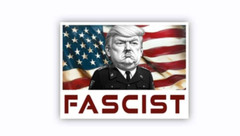 FASCIST Donald Trump Die Cut Stickers 2″ wide 50 pack