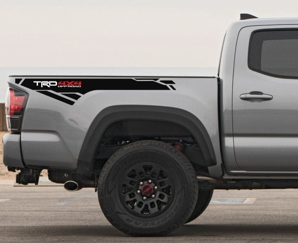TRD 4×4 Off Road specific side vinyl decal for 2016 – 2023 Toyota Tacoma Sport