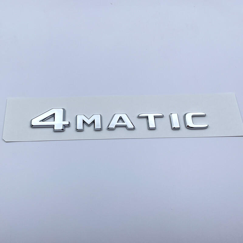 4MATIC Chrome Emblem Trunk Tailgate Lid Badge For Mercedes Benz AMG GLA GLC GLE