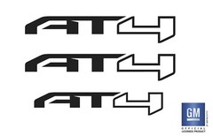 2021 2022 GMC Canyon AT4 Door Tailgate Emblem Overlay Decals Set Matte Black