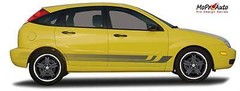 Viking Lower Rocker Fading Vinyl Graphic Decal for Chevy Silverado Ford F-150
