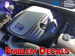 Dodge Durango 5.7L V8 Hemi Engine Decals 12 13 14 15 16 17 18 19 2020 21 22 23