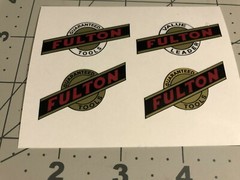 Fulton Guaranteed Tools Value Leader U.S.A. Decals reproduction Set 4